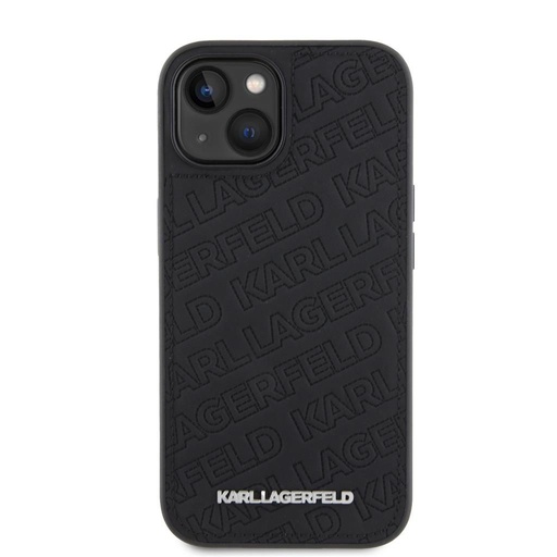 Apple iPhone 15 Karl Lagerfeld PU Quilted Pattern husă (Negru) – KLHCP15SPQKPMK
