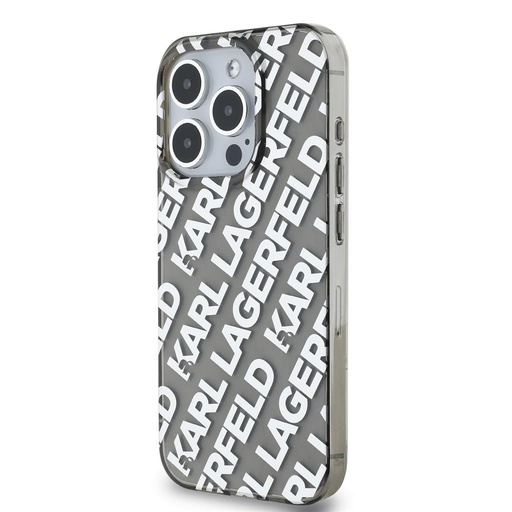 Apple iPhone 15 Pro Karl Lagerfeld IML Electroplated Repeated Logo husă (Argintiu) – KLHCP15LHKFOEMS