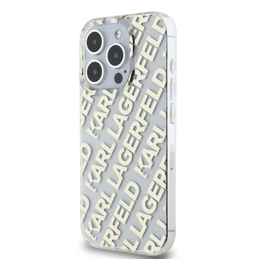 Apple iPhone 15 Pro Karl Lagerfeld IML Electroplated Repeated Logo husă (Auriu) – KLHCP15LHKFOEMD