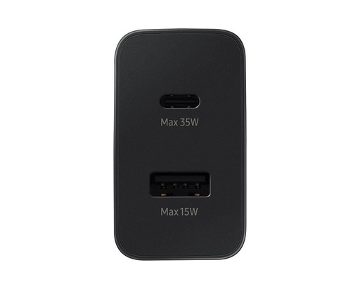 Samsung dublu portos USB-C / USB-A de rețea încărcător 35W (Negru) – ECO ambalaj