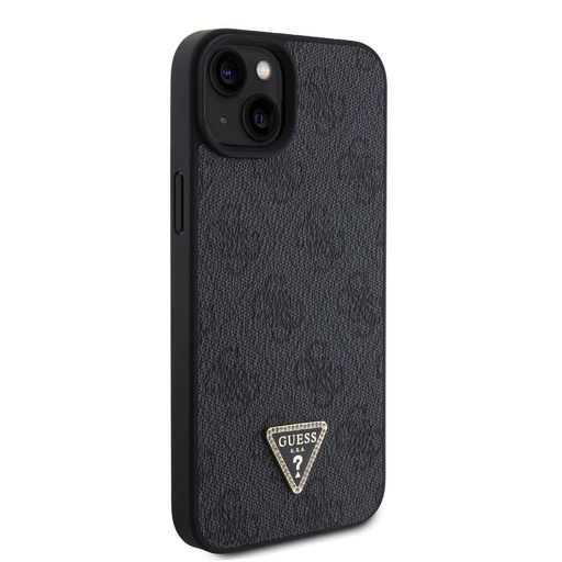Apple iPhone 15 Plus Guess PU 4G Strass Triangle husă (Negru) - GUHCP15MP4TDPK