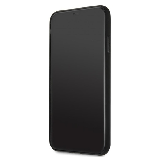 Apple iPhone 11 Pro Max Guess Glitter Logo husă (Negru) - GUHCN65LGMLBK