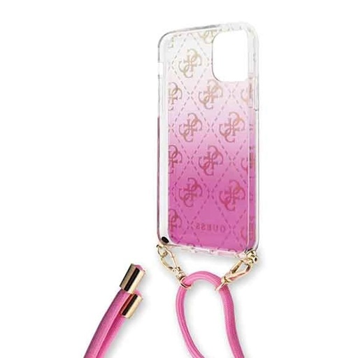 Apple iPhone 11 Guess 4G Electroplated Gradient husă (Roz) - GUHCN61WO4GPI
