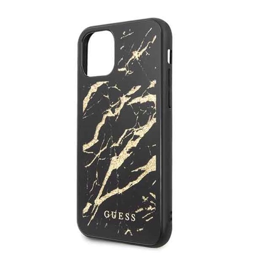 Apple iPhone 11 Pro Guess Auriu Glitter Marble husă (Negru) - GUHCN58MGGBK