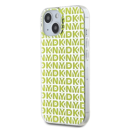 Apple iPhone 15 DKNY PC/TPU Repeat Pattern husă spate (Galben - DKHCP15SHOPECY)