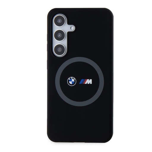 Samsung Galaxy S24 BMW M Printed Round MagSafe silicon husă (Negru) - BMHMS24S23SROK