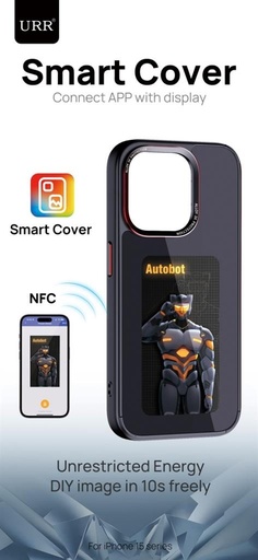 Apple iPhone 15 Pro Max NFC E-ink colorat DIY husă ecran Alb