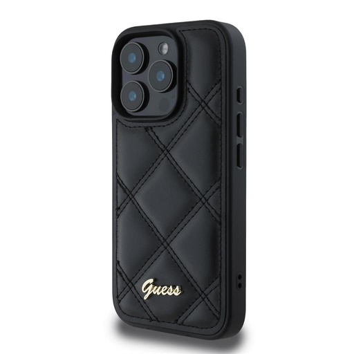 Apple iPhone 16 Pro Max Guess PU Leather Quilted husă (Negru) - GUHCP16XPSQSQSK
