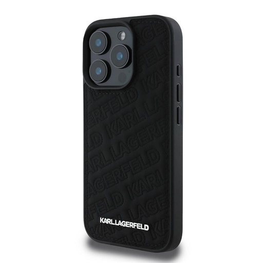 Apple iPhone 16 Pro Max Karl Lagerfeld PU Quilted Pattern husă (Negru) – KLHCP16XPQKPMK