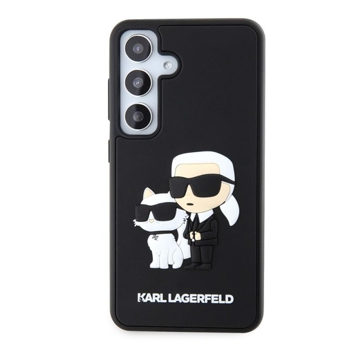 Samsung Galaxy S24 Karl Lagerfeld 3D Karl & Choupette husă (Negru) – KLHCS24S3DRKCNK
