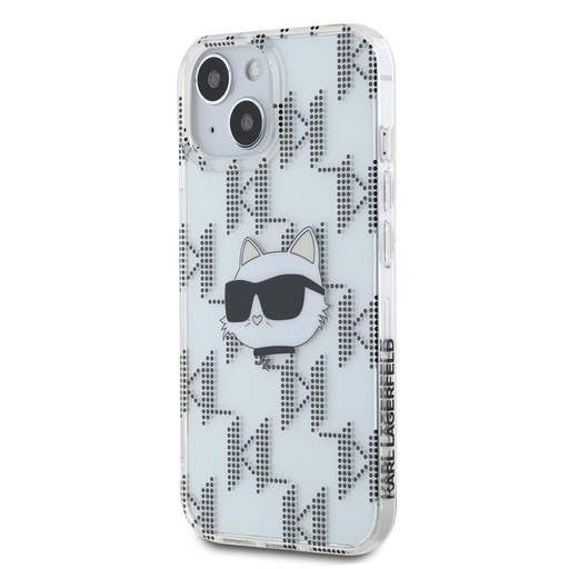 Apple iPhone 15 Karl Lagerfeld IML Electroplated Choupette Head husă (Transparent) – KLHCP15SHKLPCHT