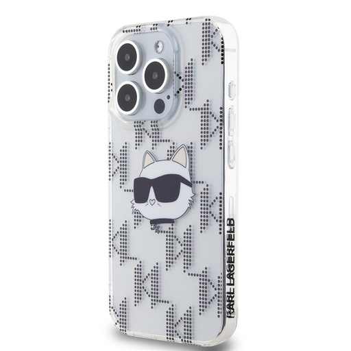Apple iPhone 15 Pro Karl Lagerfeld IML Electroplated Choupette Head husă (Transparent) – KLHCP15LHKLPCHT