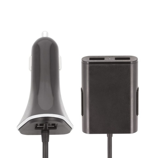 Forever auto încărcător (4 USB port), negru
