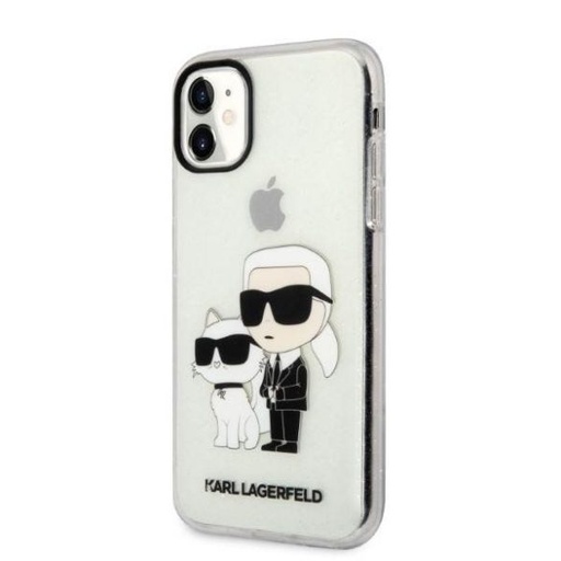 Apple iPhone 11 Karl Lagerfeld IML Glitter Karl and Choupette NFT husă (Transparent) – KLHCN61HNKCTGT