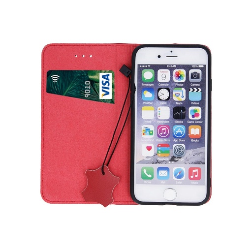Samsung Galaxy A16 4G / Galaxy A16 5G Smart Pro piele husă tip carte Bordo
