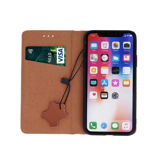 Samsung Galaxy A16 4G / Galaxy A16 5G Smart Pro piele husă tip carte (Maro)