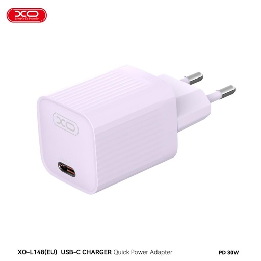 XO L148 PD 30W încărcător rapid (Mov) – USB-C conector