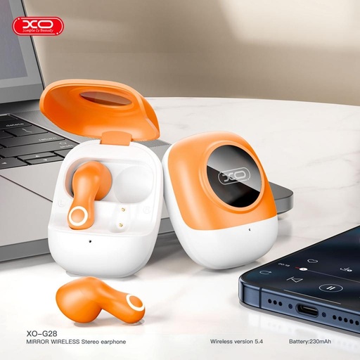 XO G28 fără fir headset (Portocaliu)