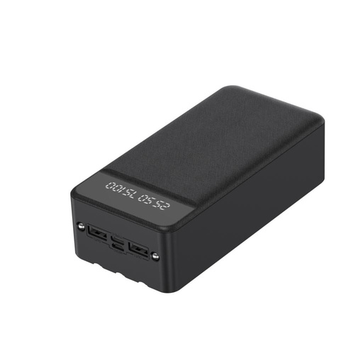 XO PR164 power bank 30000 mAh (Negru) – Lightning, Micro, USB-C cabluri