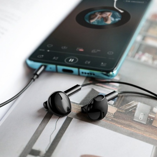 Hoco M64 headset (jack 3,5mm) cu microfon, negru
