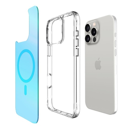 Apple iPhone 16 Pro TOKO Pure rainbow magsafe husă spate (Albastru)