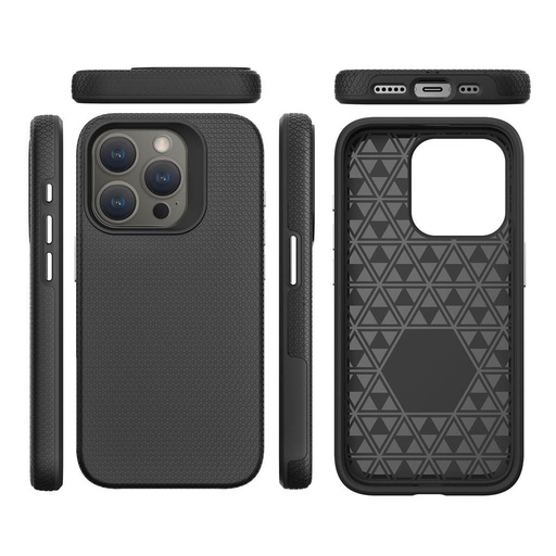 Apple iPhone 15 Pro TOKO Triangle husă spate (Negru)