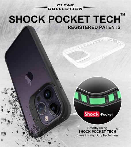 Apple iPhone 14 Pro Max TOKO Combat X mode Frost husă spate (Negru)