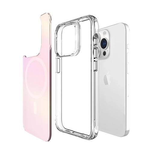Apple iPhone 15 Pro Max TOKO Pure rainbow magsafe husă spate (Roz)