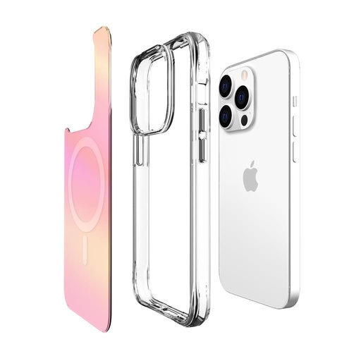 Apple iPhone 14 Pro Max TOKO Pure rainbow magsafe husă spate (Roz)