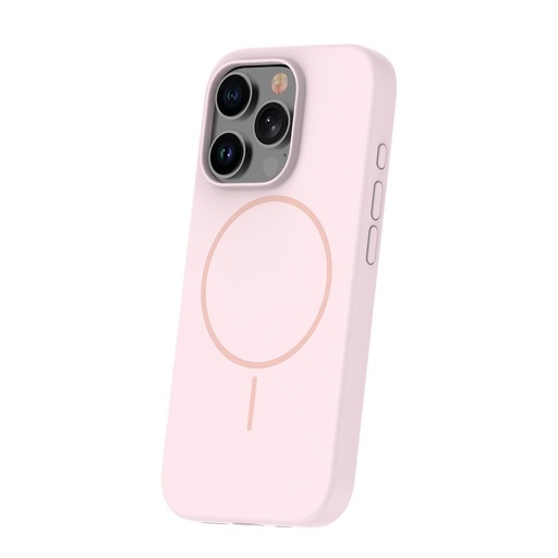 Apple iPhone 15 Pro Silicone Thin magsafe husă spate (Roz)