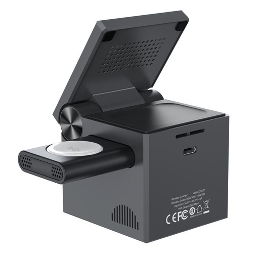 XO CX027 fără fir stație de încărcare magsafe (Negru)