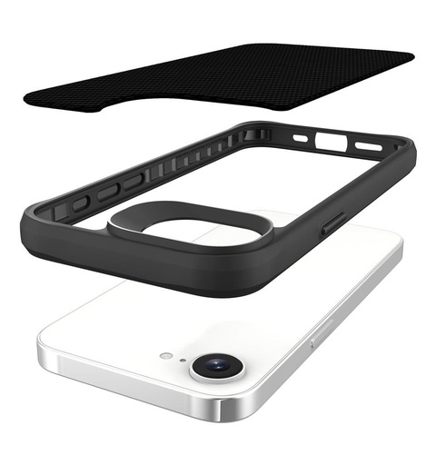Apple iPhone 16e TOKO Carbon fiber husă spate (Negru)