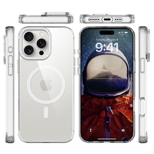 Apple iPhone 16 Pro Max TOKO Apex capsule magsafe husă spate (Argintiu)