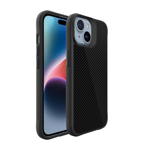 Apple iPhone 15 TOKO Carbon fiber husă spate (Negru)