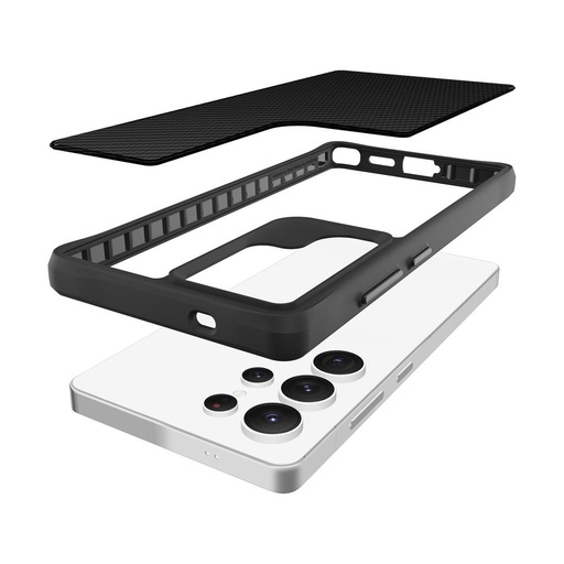 Samsung Galaxy S25 Ultra TOKO Carbon fiber husă spate (Negru)