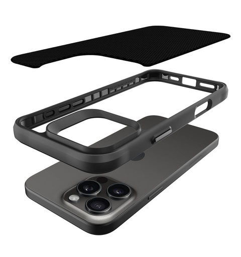 Apple iPhone 16 Pro TOKO Carbon fiber husă spate (Negru)