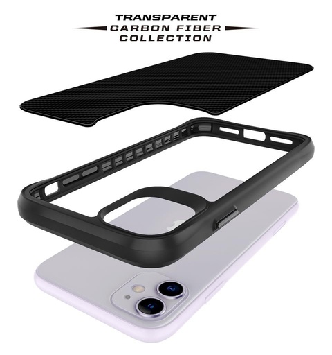 Apple iPhone 11 TOKO Carbon fiber husă spate (Negru)