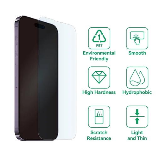 Apple iPhone 16 Pro Max Bestsuit 9h flexibil sticlă securizată (Transparent)