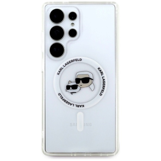 Samsung Galaxy S25 Ultra Karl Lagerfeld IML K&CH Heads MagSafe husă (Transparent) – KLHMS25LHLSKCH