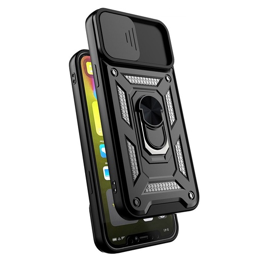 Apple iPhone 16e Slide Camera Armor husă spate (Transparent)