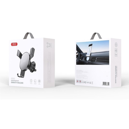 XO 126 suport auto (pentru grilă ventilație) (Negru-argintiu)