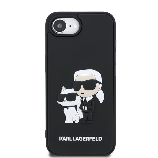 Apple iPhone SE 2022 Karl Lagerfeld 3D Karl & Choupette husă (Negru) – KLHCPSE43DRKCNK