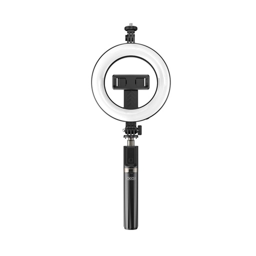XO SS12 Bluetooth selfie stick (Negru) – încorporat lumină, tripod funcție, 95 cm, GoPro és alt cu dispozitive compatibil