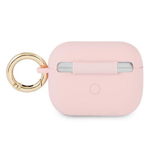 AirPods Pro Guess Silicone Vintage Script husă (Roz) - GUAPSSSI