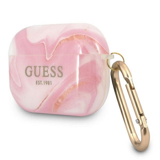AirPods Pro Guess Marble husă (Roz) - GUAPUNMP