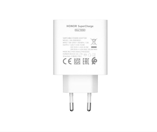 Honor SuperCharger USB-A încărcător (Alb) - 100W 5A - HN-200500E05 ECO ambalaj