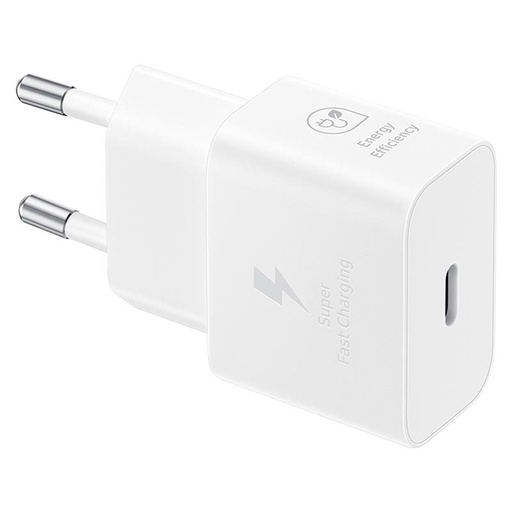 Samsung USB-C de rețea încărcător rapid 25W + USB-C cablu (Alb)