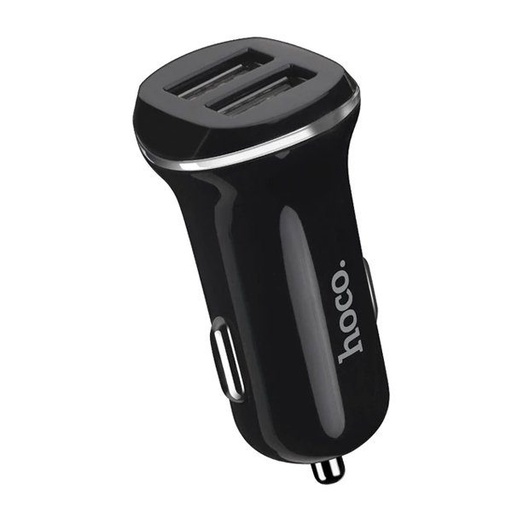 Hoco Z1 2.1A auto încărcător 2xUSB port, Negru