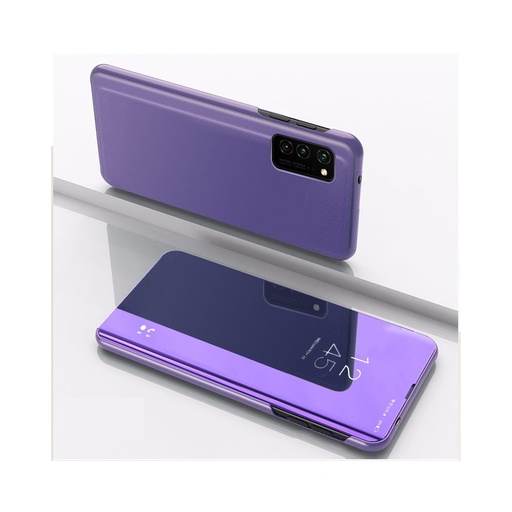 Samsung Galaxy A41 Transparent view husă tip carte (Mov)