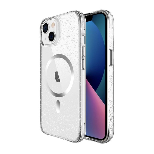 Apple iPhone 14 / iPhone 13 TOKO Pure Glitter MagSafe husă spate (Argintiu)
